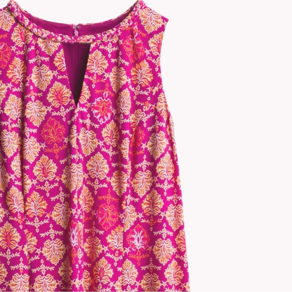 Anthropologie Wisp CYNDIE Pink and Orange Jersey Knit Dress 18W - Picture 3 of 4